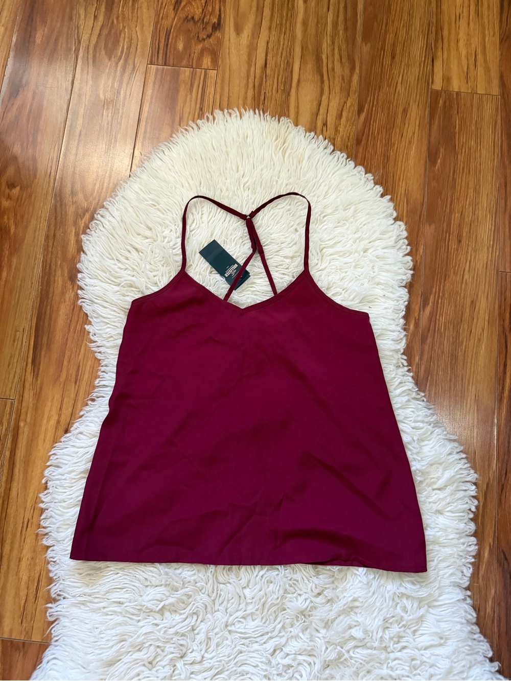 Hollister Burgundy V-Neck Strappy Cami
